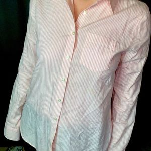 Gap Pink Striped Button Down